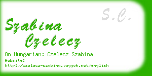 szabina czelecz business card